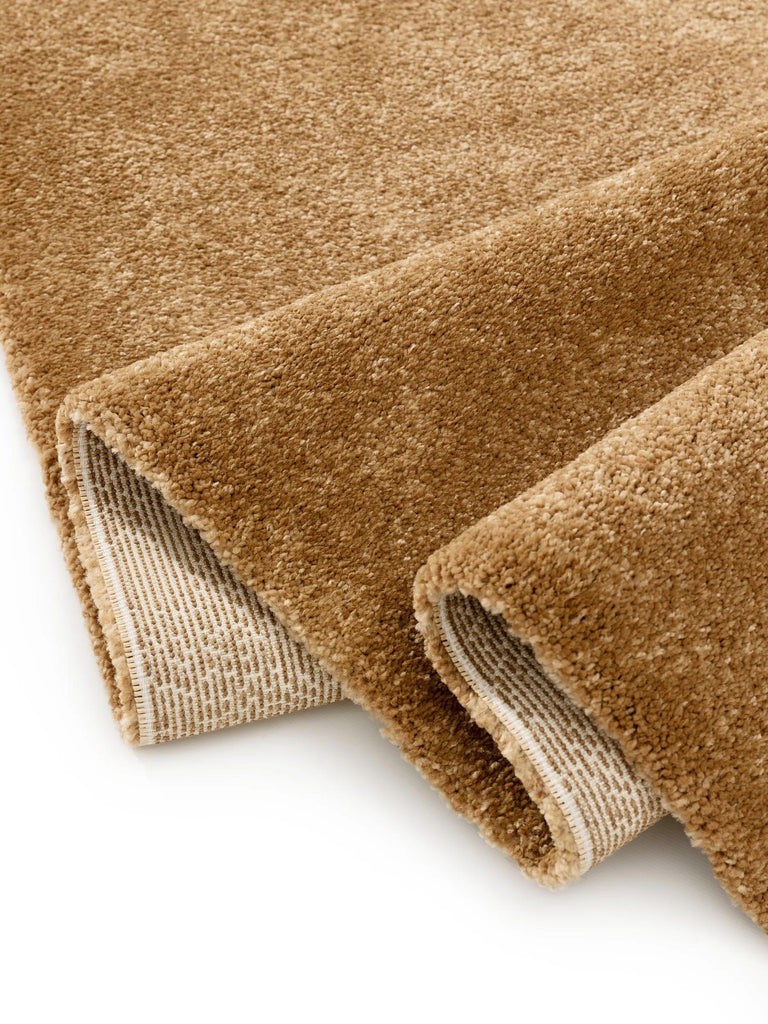 Tapis moderne uni de couloir marron 80x200 cm