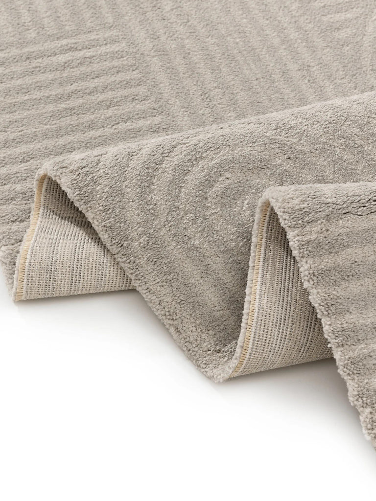 Tapis géométrique gris clair 120x170 cm