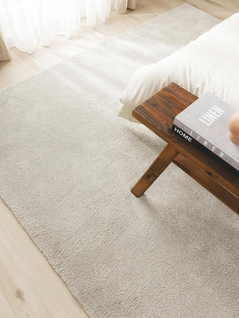 Tapis moderne uni gris clair 240x340 cm