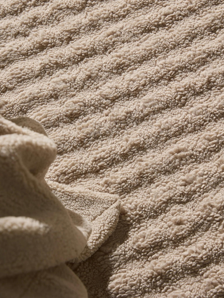 Tapis moderne fluffy beige 160x230 cm