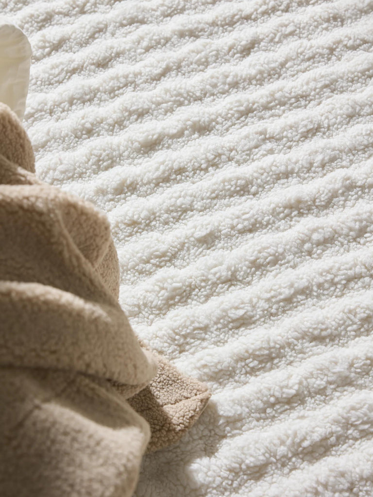 Tapis moderne fluffy blanc 80x150 cm