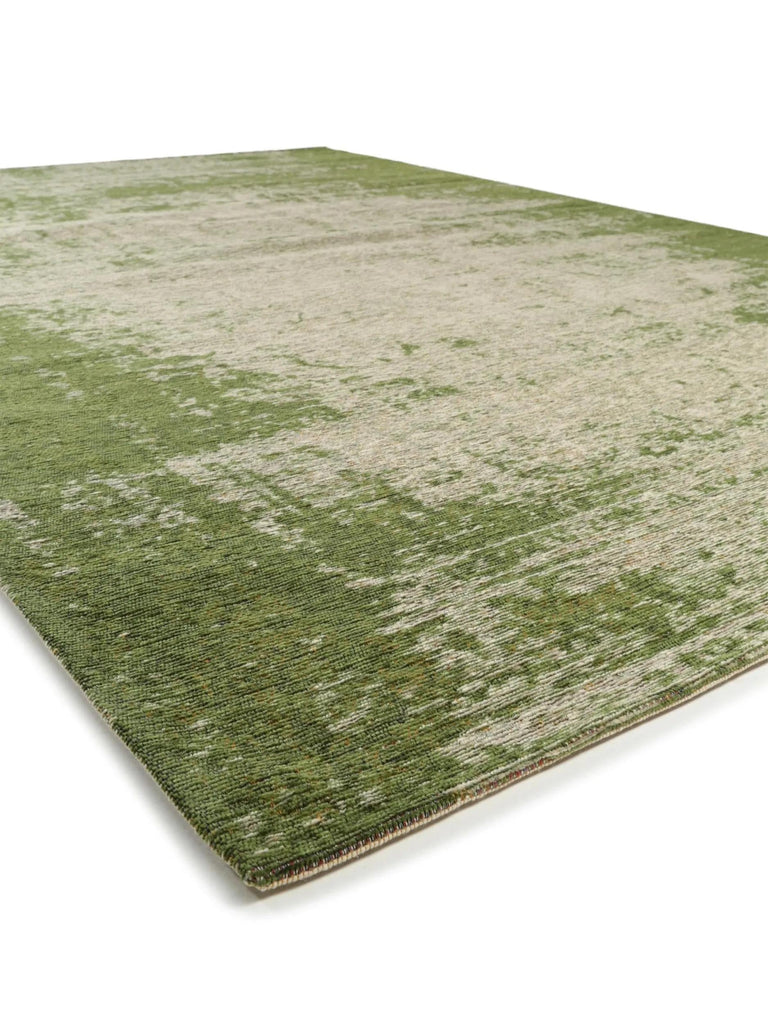 Tapis contemporain vintage vert 75x165 cm
