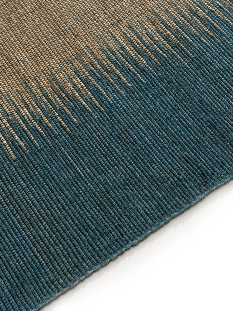 Tapis kilim bleu en jute 120x170 cm