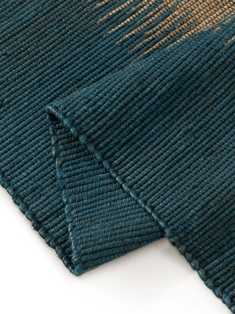 Tapis kilim bleu en jute 120x170 cm