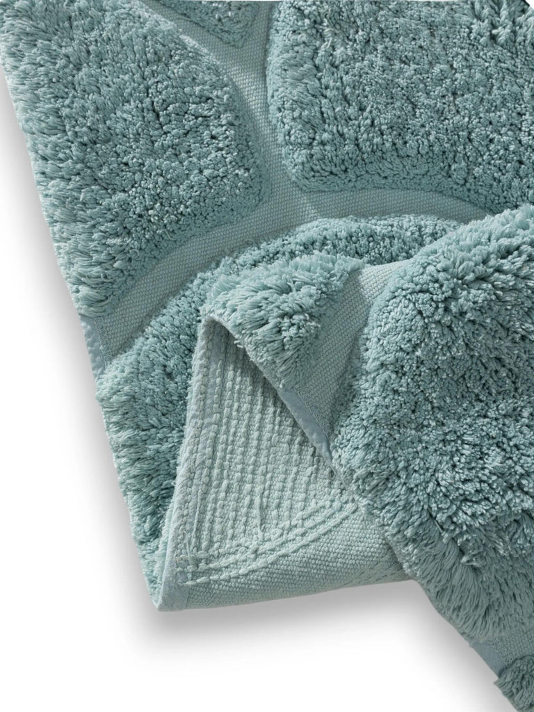 Tapis moderne motif arche enfant bleu en coton 80x120 cm