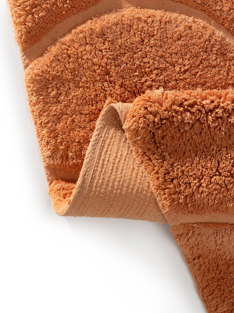 Tapis moderne motif arche enfant orange en coton 80x120 cm