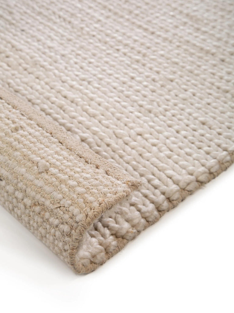 Tapis scandinave uni crème 200x300 cm