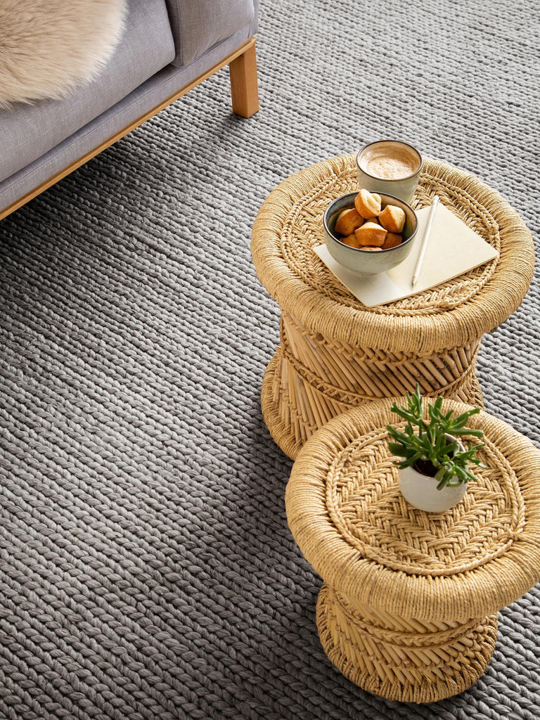 Tapis scandinave uni gris 250x350 cm