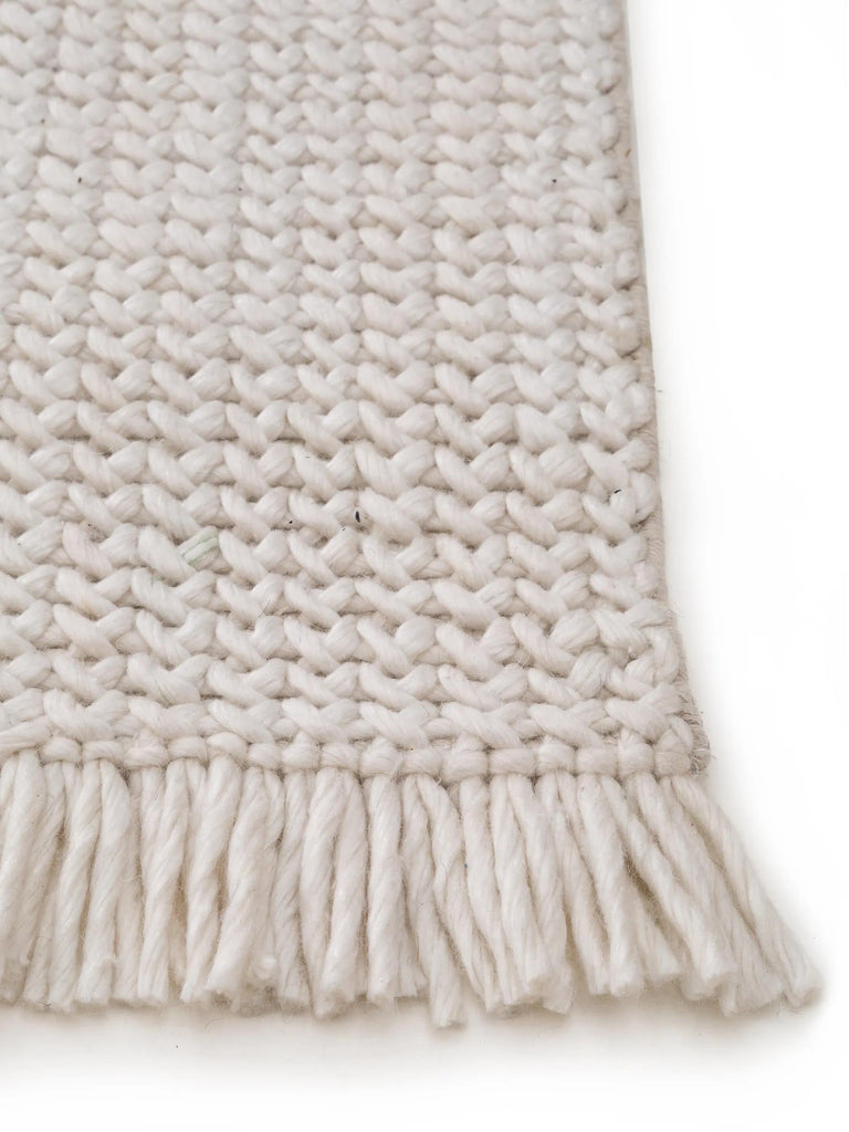 Tapis kilim tressé blanc 160x230 cm