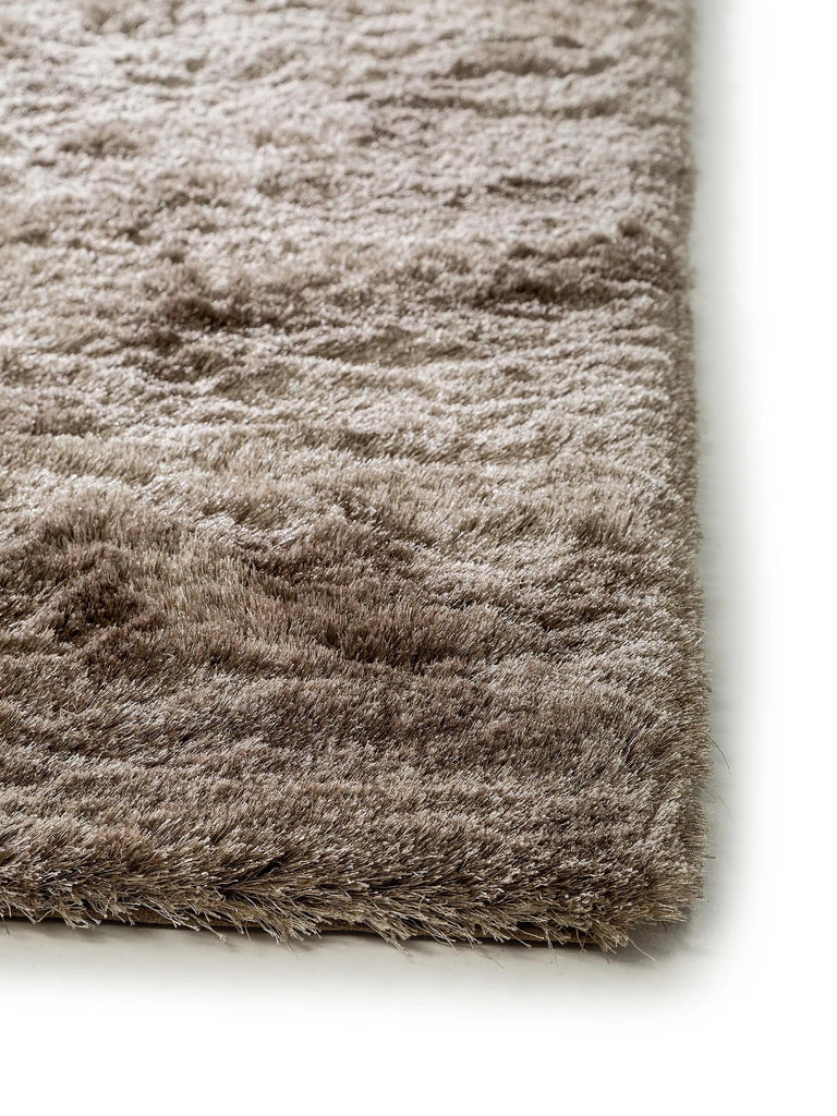 Tapis shaggy fourrure marron clair 120x170 cm