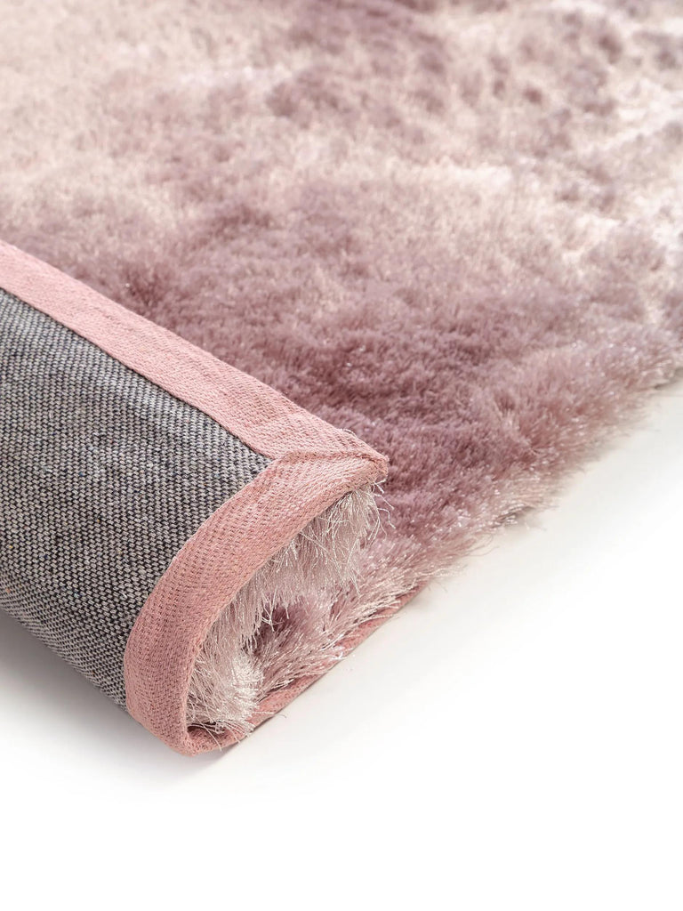 Tapis shaggy fourrure rose 140x200 cm