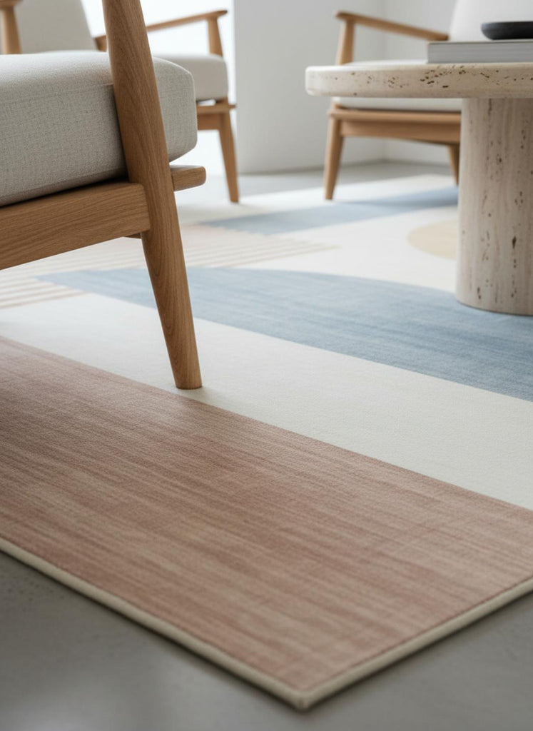 Tapis contemporain géométrique multicolore 250x350 cm