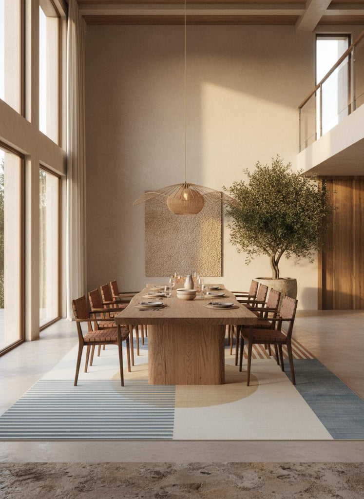 Tapis contemporain géométrique multicolore 250x350 cm