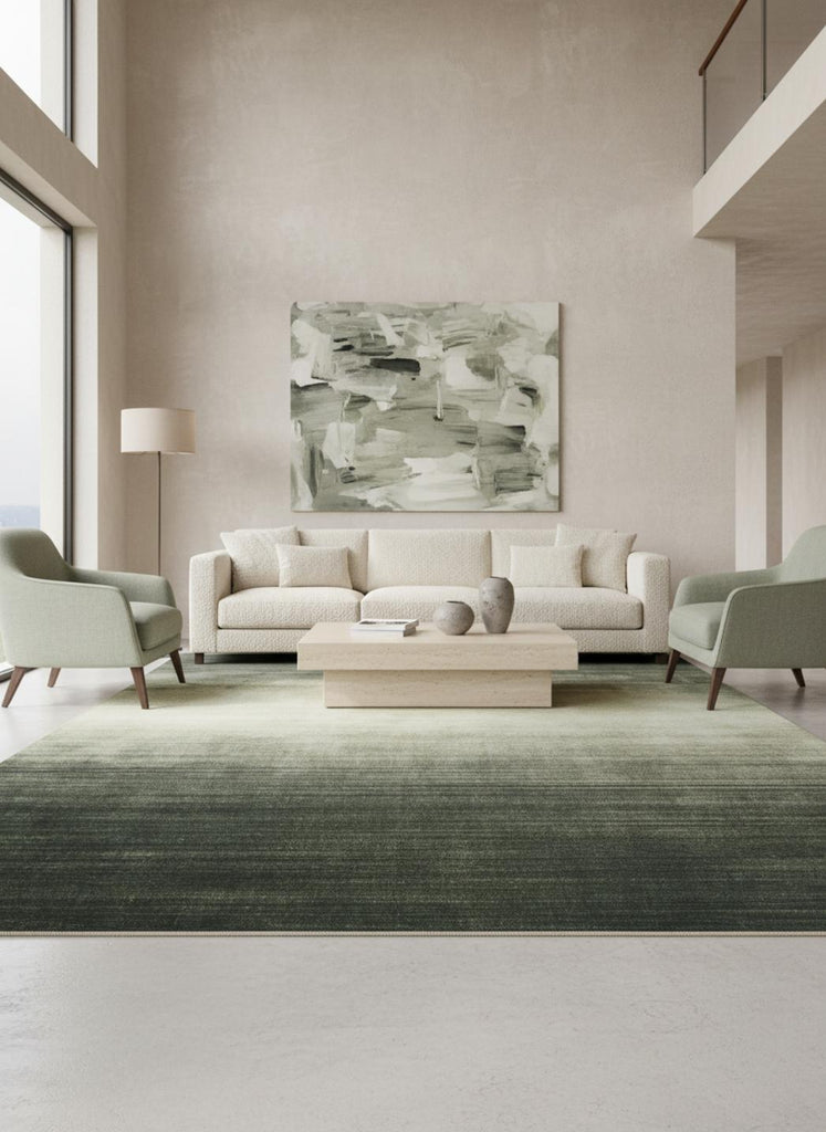 Tapis design dégradé khaki 250x350 cm