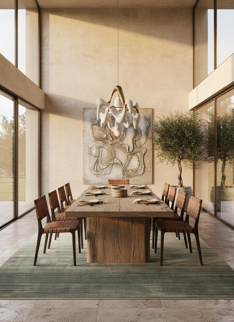 Tapis design dégradé khaki 250x350 cm