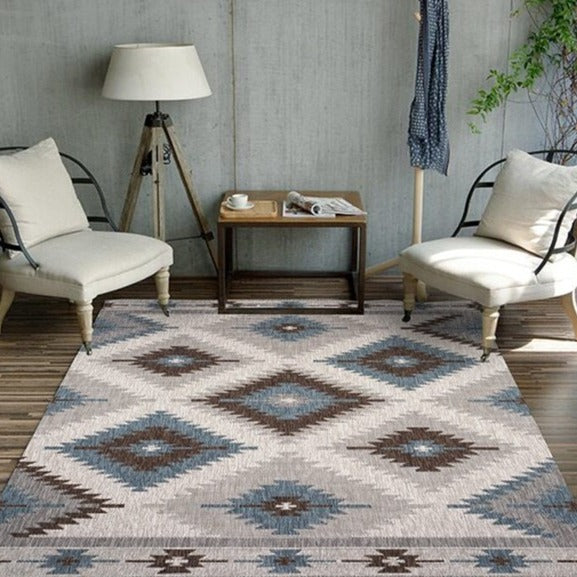 Tapis NATIVE , géométrique beige