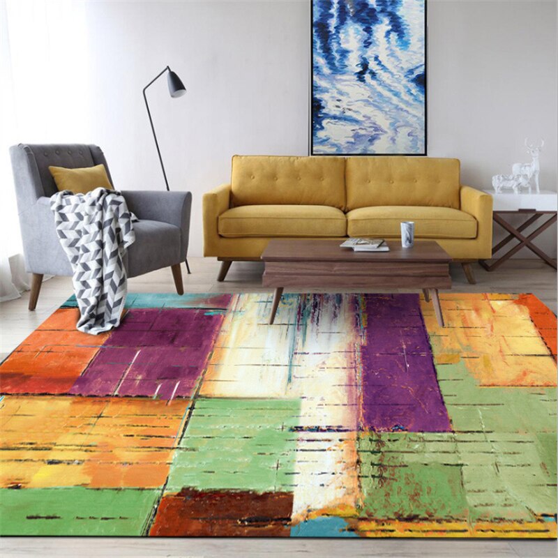 Tapis décoratif à pagaie de lac – Tapis rustique antidérapant et lavable – Tapis  décoratif rétro à rayures en bois qui ne perd pas ses poils pour chevet,  salle à manger, 1,5